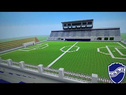 ¿Es la mejor cancha de Rafaela? Cancha de Ben Hur en Minecraft 🔵⚪ #1