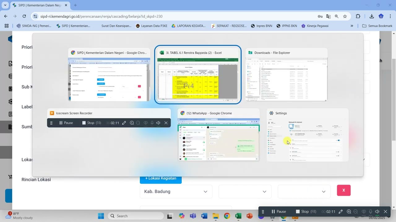 input rancangan awal RENJA 2026
