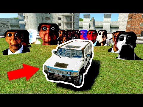 OBUNGA FAMILY vs. CARS - Garry's Mod [Nextbot]
