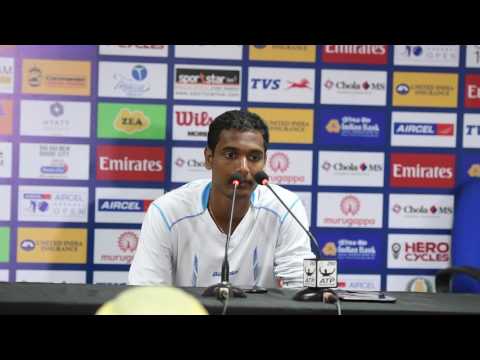 Ramkumar Ramanathan - press meet after chennai open 2017 match