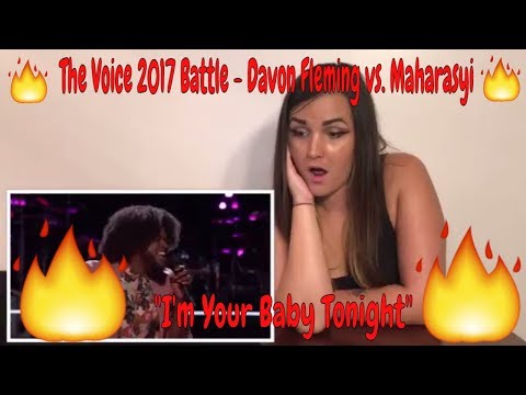The Voice 2017 Battle - Davon Fleming vs. Maharasyi: "I'm Your Baby Tonight"