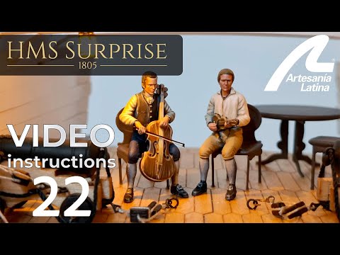 HMS Surprise 1:48 scale - Assembly INSTRUCTIONS Video 22 - Artesania Latina ref. #22906