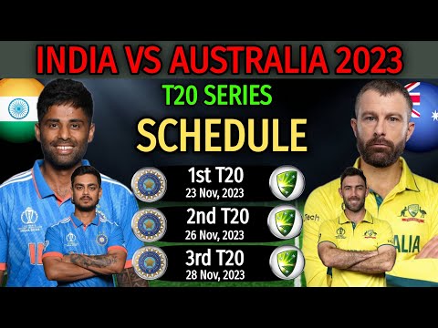 India vs Australia T20 Series 2023 | All Matches Full Schedule | T20 Series Fixtures IND vs AUS