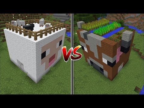 MC Naveed - Minecraft - Minecraft COW HOUSE VS SHEEP HOUSE MOD / FIND OUT WHICH MOB IS BETTER TO MAKE A HOUSE !! Minecraft