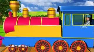 Piggy on the railway line picking up stones - 3D Animation English Nursery rhyme song for children