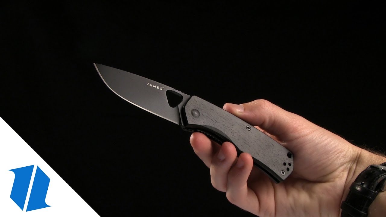 The James Brand The Folsom Liner Lock Knife Black G-10 (2.75" Black)