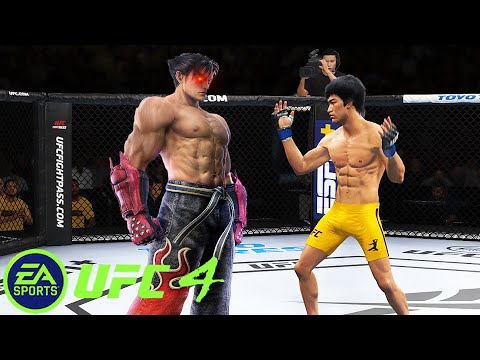 UFC4 Bruce Lee vs Jin Kazama EA Sports UFC 4 - Super Battle