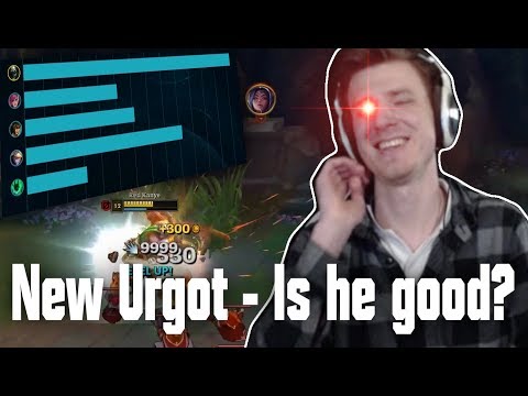 Hashinshin tries out REWORKED URGOT! + "cooking" with Hashinshin!