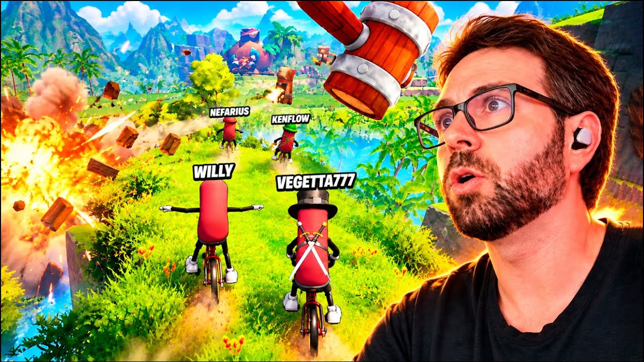 WILLY se ENFADA y CIERRA DIRECTO! (Salchichas enfadadas) en Unicycle Together