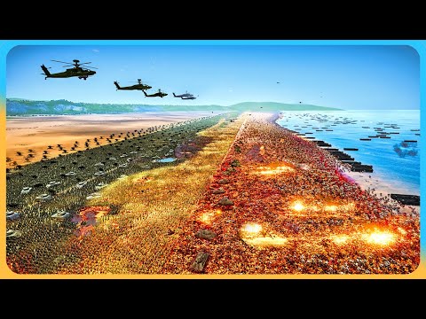 5,000,000 GreenSkins Landing vs 530,000 Modern ARMY - Ultimate Epic Battle Simulator 2 UEBS 2 (4K)