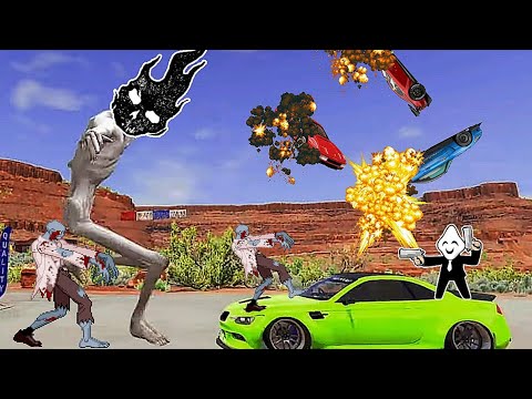 Epic Escape From The Shy Guy (SCP-096) | Shy Guy Kicks Cars | BeamNG Drive