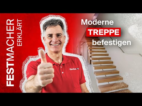 Schwebende Treppe I Berechnung & Befestigung mit C-FIX