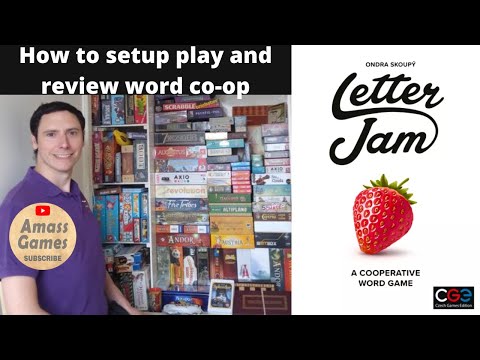 Letter Jam how to setup play and review by AmassGames 