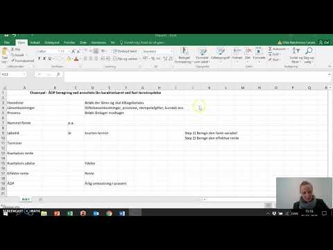 3 semester ÅOP Annuitetslån dk