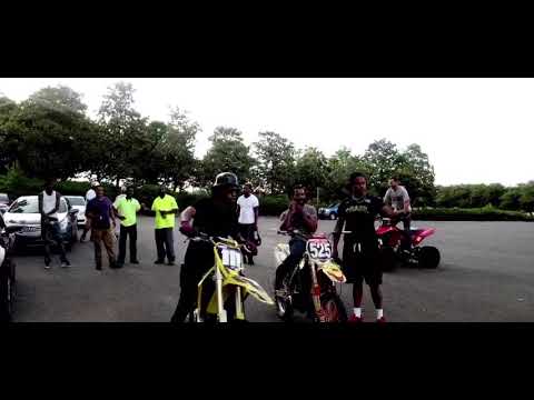 Parking lot stunt session