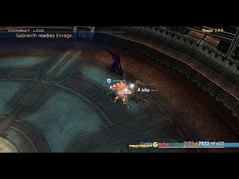 Final Fantasy XII: The Zodiac Age - Trial 100 - Ashe Solo, No Wither/Reverse/Seitengrat/Fixed Damage