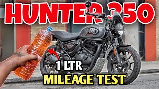 Hunter 350 mileage test || Royal enfield hunter 350 mileage test
