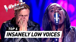 Most UNEXPECTED LOW &amp; DEEP VOICES in The Voice