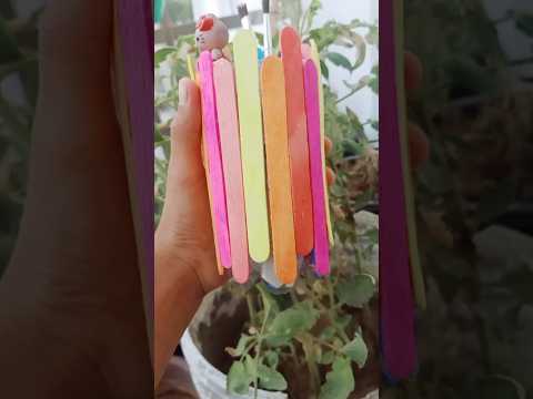 DIY pen holder with ice cream sticks ( popsicles) #song #music #movie