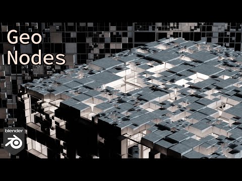 Recursive Subdivision Greeble with Geometry Nodes || Blender 3.0 and 3.1