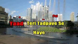 TERI AAKHYA KA YO KAJAL KARAOKE WITH LYRICS