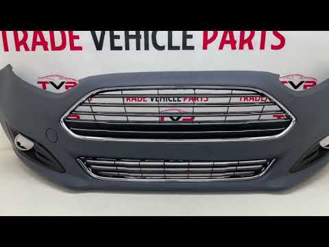 Fits Ford Fiesta Mk7 2013-2017 Front Bumper Kit Complete Primed With Fog Holes video