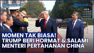 MOMEN TAK BIASA! Trump Beri Hormat & Salami Menteri Pertahanan China