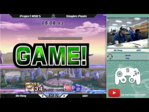 Project MSU 5 Pools - Dirtboy (Peach) vs. SDY (Yoshi/Pit)