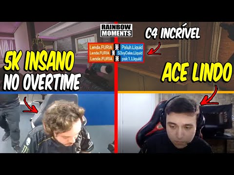 5K INSANO DO NESK, 190 DO RAZAH, ACE DO PINO, CLUTCH DO ALEM4O - MELHORES MOMENTOS LIVES R6