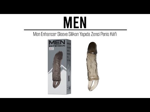 Men Enhancer Sleeve Silikon Yapıda Zenci Penis Kılıfı