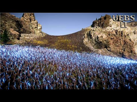 WILL 100,000 LASER KNIGHTS WIN AGAINST 4,000,000 ANIMALS? | Ultimate Epic Battle Simulator 2  UEBS 2