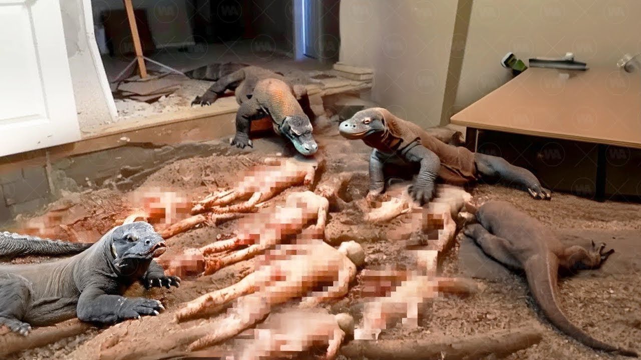 Dejaron A Miles De Dragones De Komodo En Una Isla Sin Carne Y El Resultado Fue Una Locura