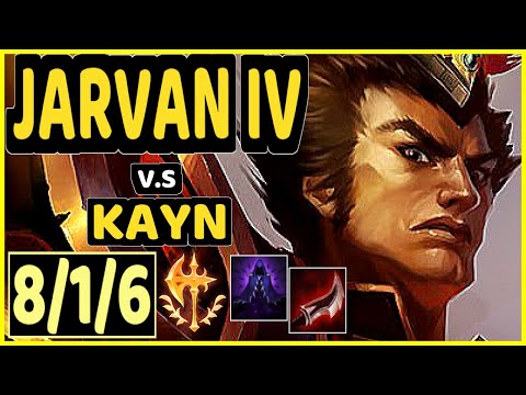 CARIOK (JARVAN IV) vs KAYN - 8/1/6 KDA JUNGLE CHALLENGER GAMEPLAY - BR