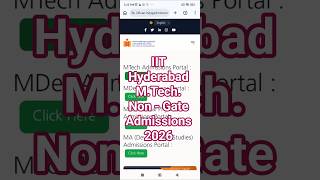 IIT Without GATE 😱🔥 IIT Hyderabad MTech 2026 | Direct Admission Opportunity!