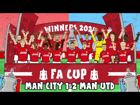MAN UTD WIN THE FA CUP!🏆 (Man City 1-2 Man Utd Mainoo Garnacho Goals FA Cup Final  Highlights)