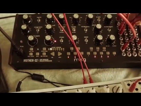 Moog Mother 32 with Analog Rytm and Arturia microbrute
