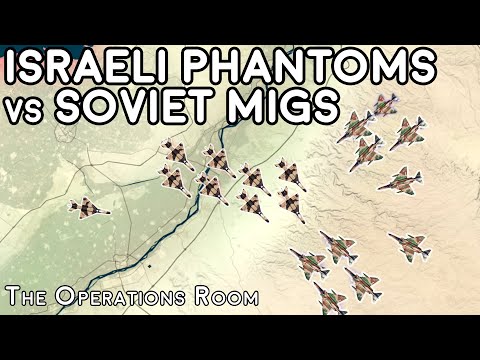 Soviet MiGs vs Israeli Phantoms over Egypt, 1970 - Animated