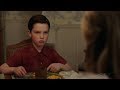 Young Sheldon and his Mom fight during dinner - Young Sheldon S01E18