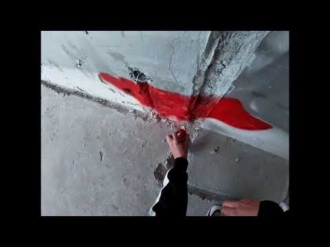 Graffiti Daytime throw-up and taggs in abandoned building-Stain