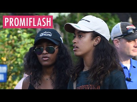 Video Thumbnail: Sasha und Malia Obama strahlen gemeinsam auf einem Partyfoto