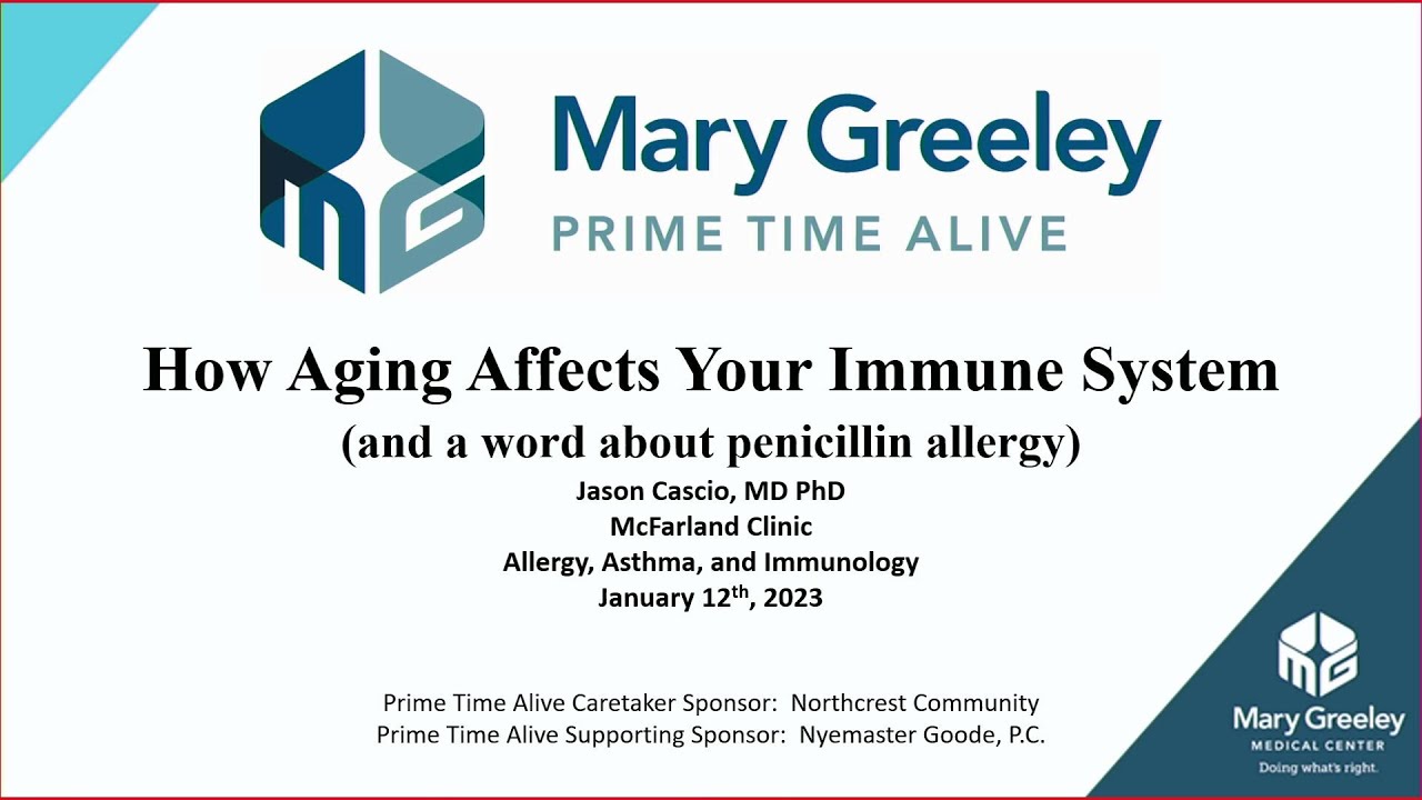 Prime Time Alive- How Aging Affects Your Immune System 1/12/23