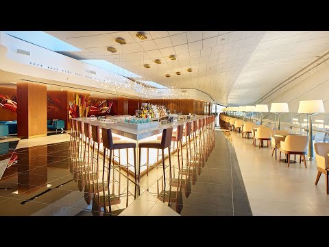 4K Etihad Novos Lounges de Primeira Classe e Classe Executiva Abu Dhabi Midfield Terminal A