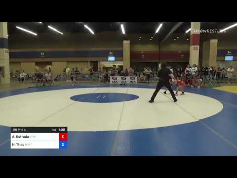 55 Lbs Rr Rnd 4 - Audio Estrada, ET Wrestling Vs Hais Thao, North Carolina D11c