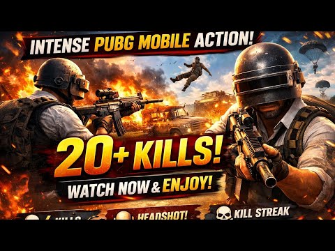 🔥 20+ Kills PUBG Mobile | Intense Epic Gameplay! 🔥