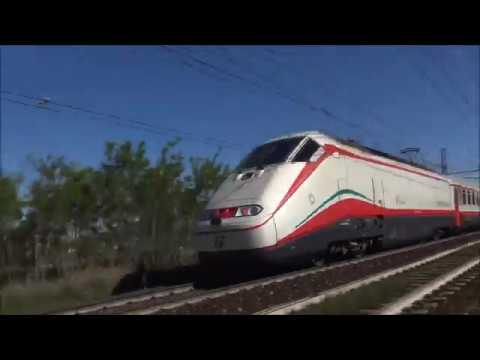 FRECCIABIANCA IN USCITA DAL PONTE DI FERRO A PIACENZA. MART. 30 - 4 - 2019