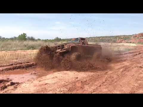 Square body on 54” boggers making it look easy