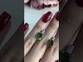 Серебряные серьги с султанитом 5.22ct