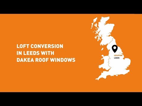 Loft conversion in Leeds with Dakea roof windows