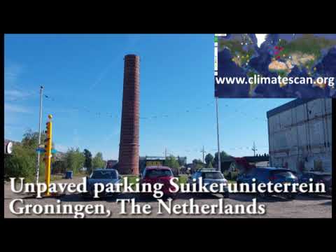 Unpaved parking Suikerunieterrein Groningen The Netherlands