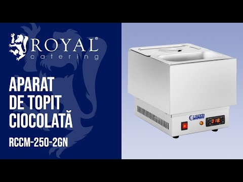 video - Aparat de Topit Ciocolată - 2 Recipiente GN 1/4
